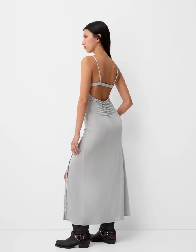 Abito maxi con spalline