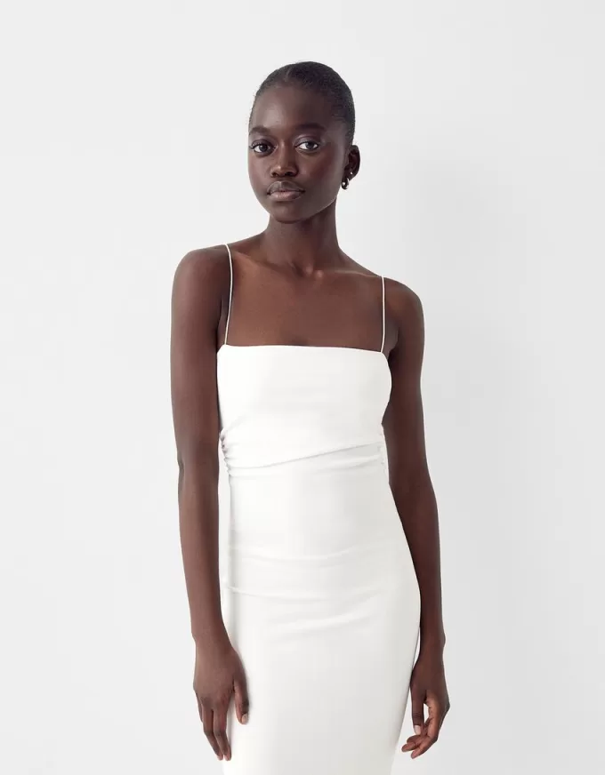 Abito midi Ponte di Roma con spalline