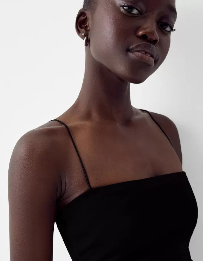 Abito midi Ponte di Roma con spalline