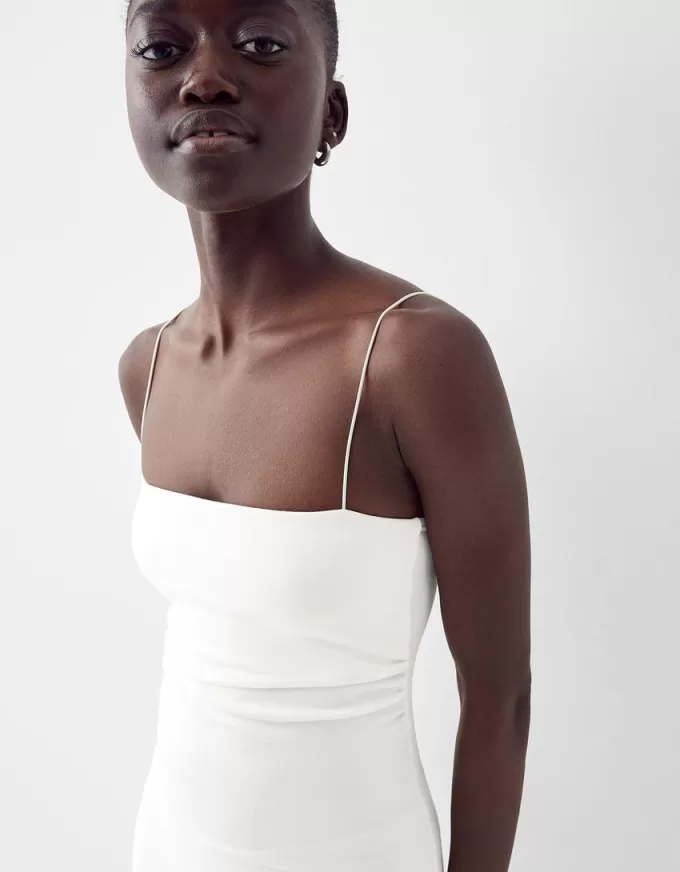 Abito midi Ponte di Roma con spalline