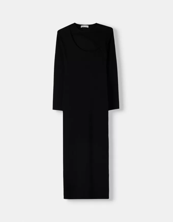 Abito midi con dettaglio cut-out