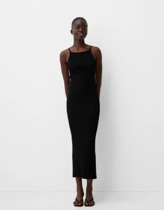 Abito midi con schiena scoperta