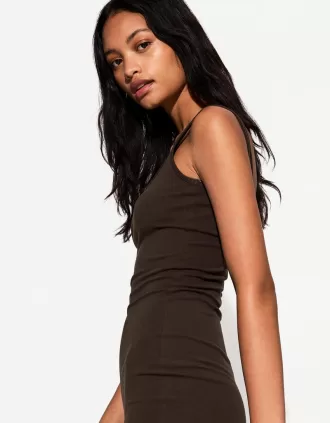 Abito midi con spalline