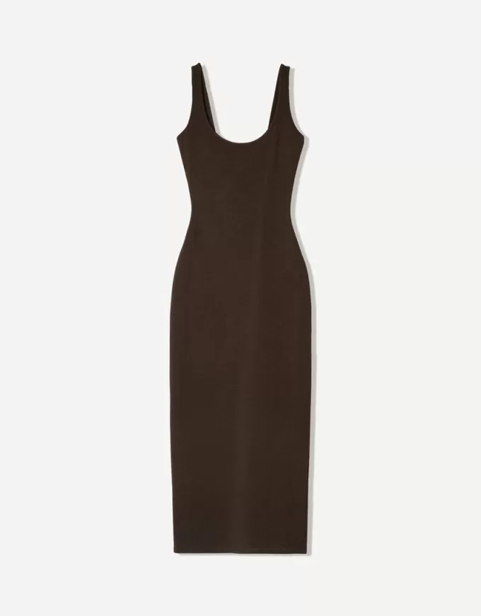 Abito midi con spalline