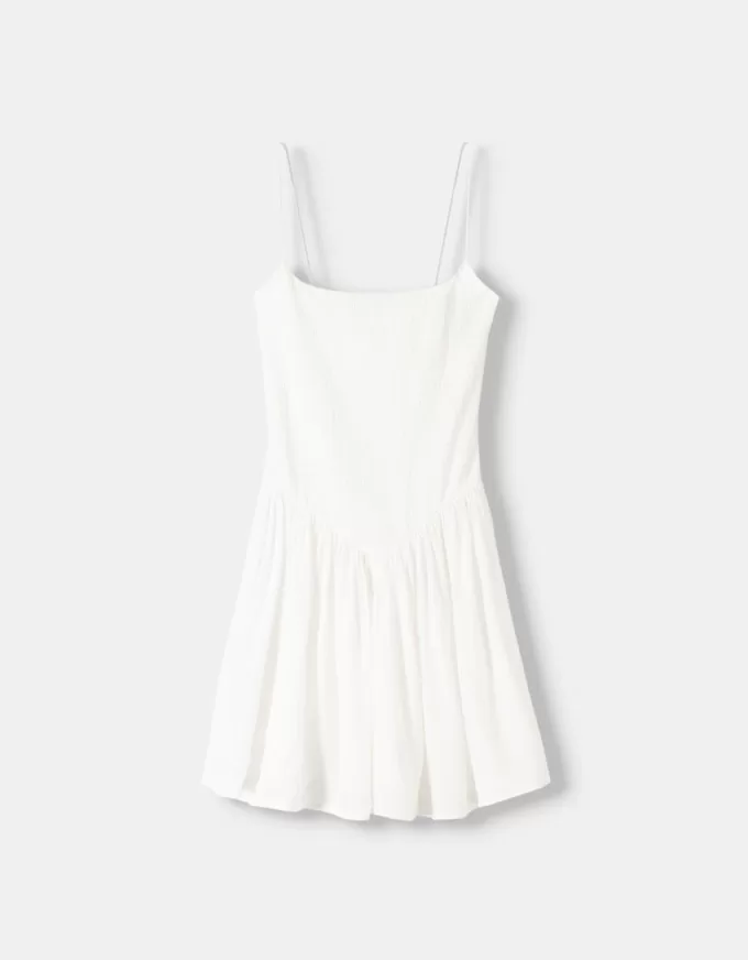 Abito midi con spalline