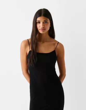 Abito midi con stampa animalier