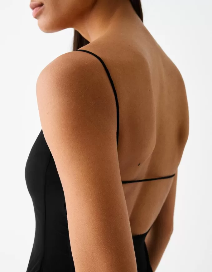 Abito midi con stampa animalier