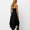 Abito midi in tulle di pizzo
