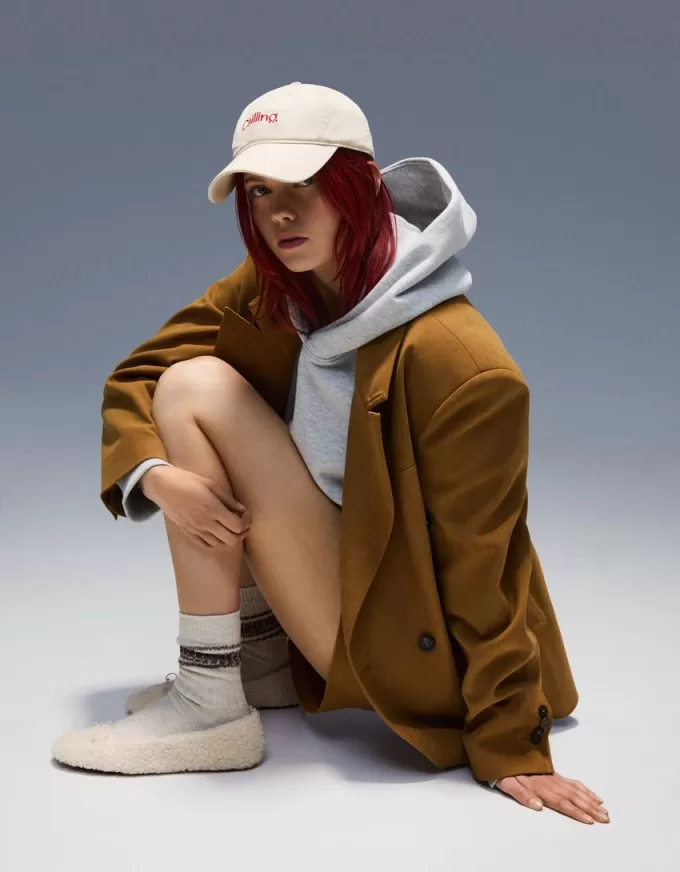 Ballerine in finto shearling