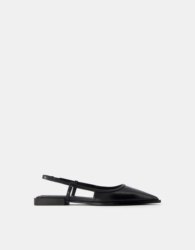Ballerine slingback con punta affusolata