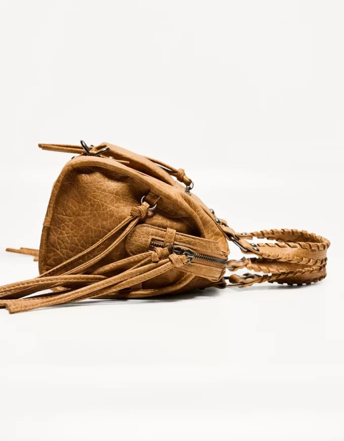 Bauletto effetto used con tracolle