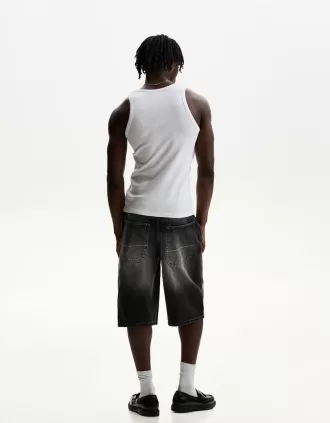 Bermuda da skater in denim