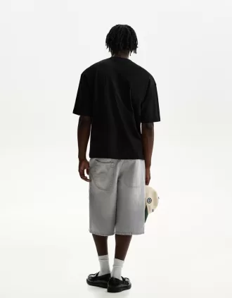 Bermuda da skater in denim