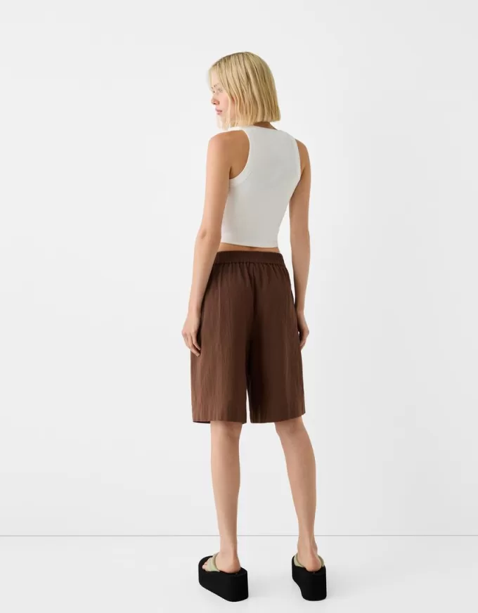 Bermuda in cotone rustico