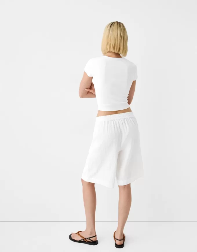 Bermuda in cotone rustico