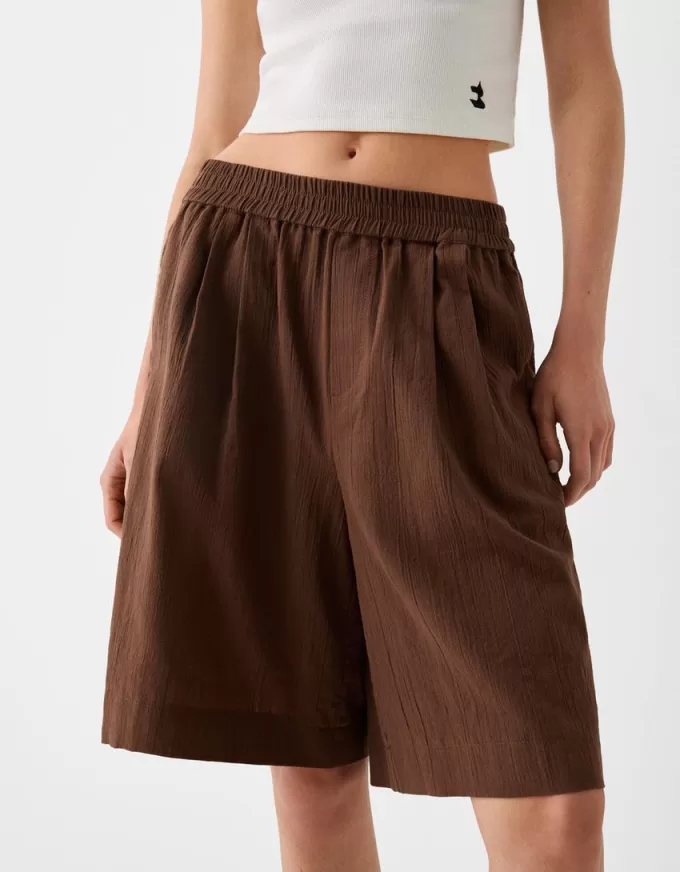 Bermuda in cotone rustico