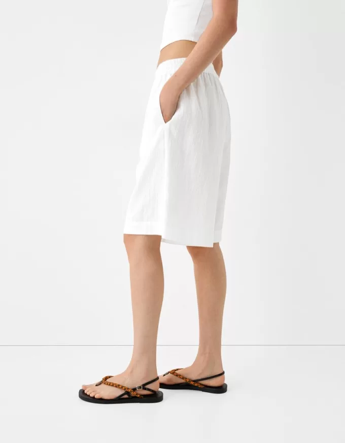 Bermuda in cotone rustico