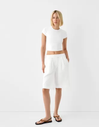 Bermuda in cotone rustico