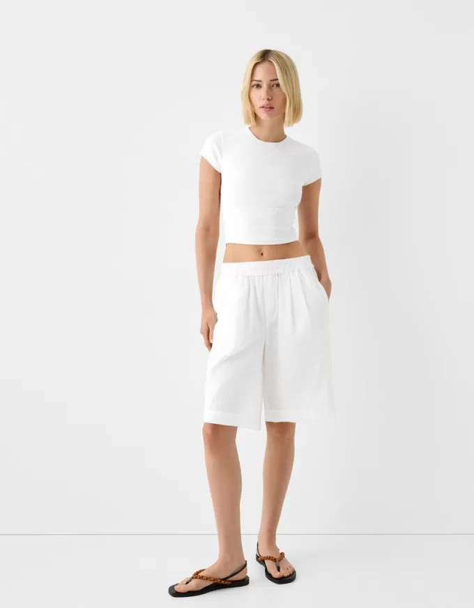 Bermuda in cotone rustico