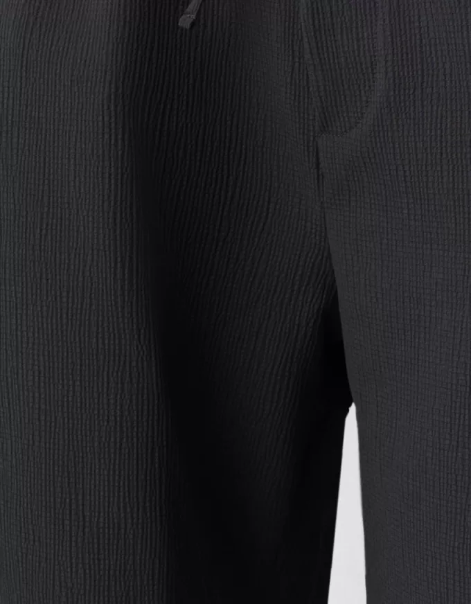 Bermuda in felpa con pieghe