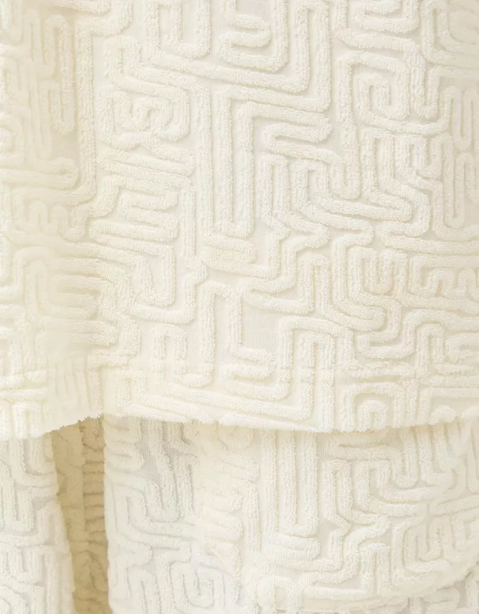 Bermuda in spugna jacquard