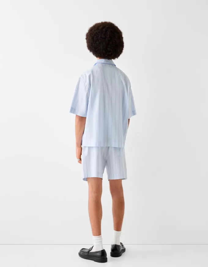 Bermuda jogger a righe