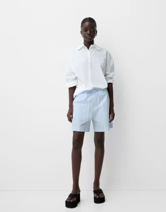 Bermuda jogger a righe