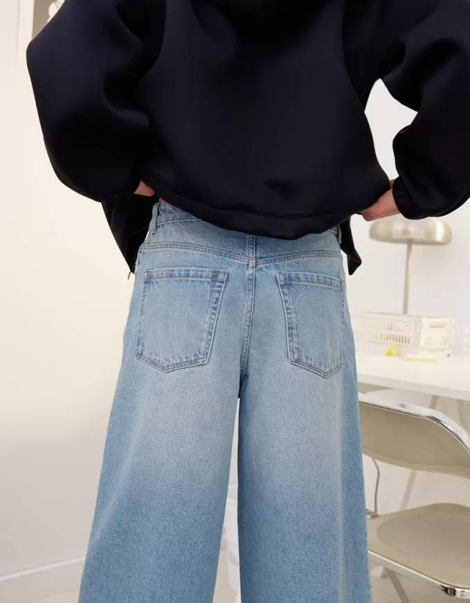 Bermuda larghi in denim