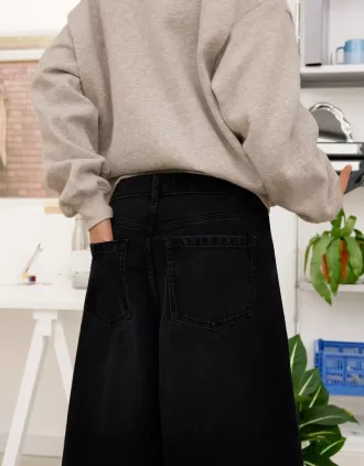 Bermuda larghi in denim