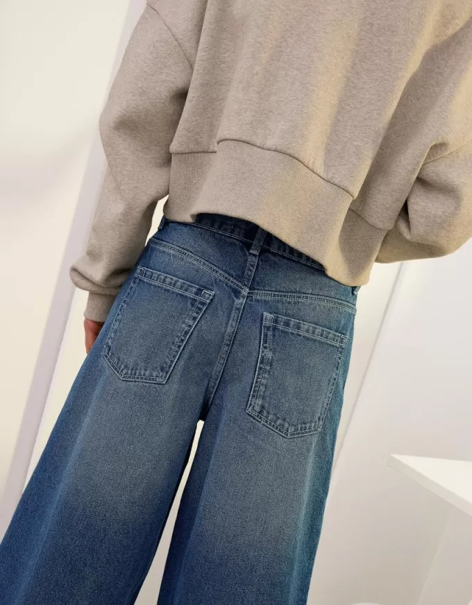 Bermuda larghi in denim