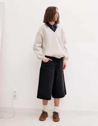 Bermuda larghi in denim