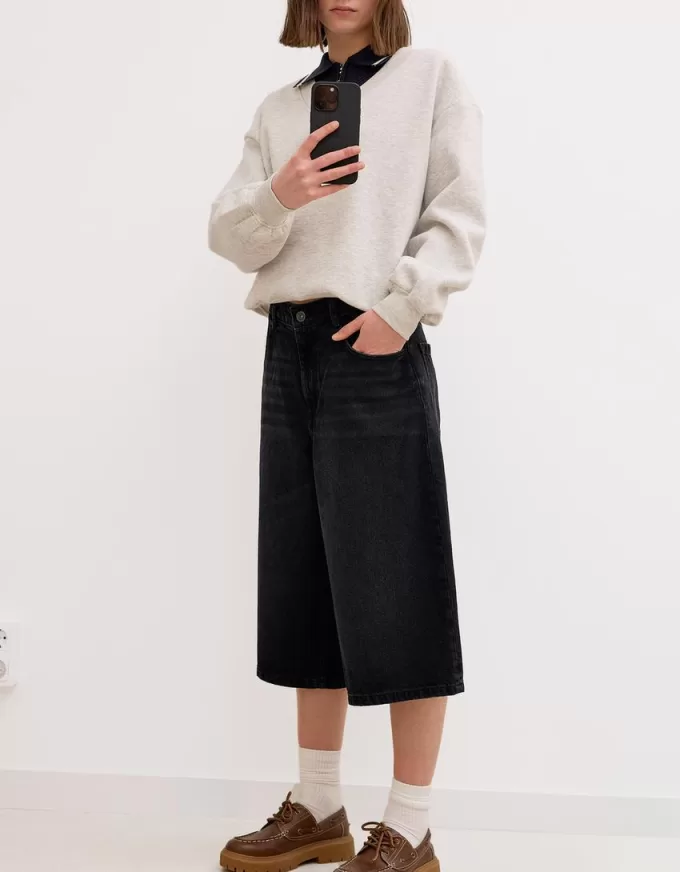 Bermuda larghi in denim