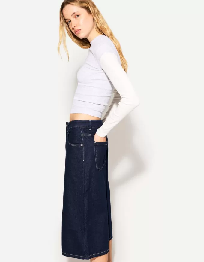 Bermuda larghi in denim