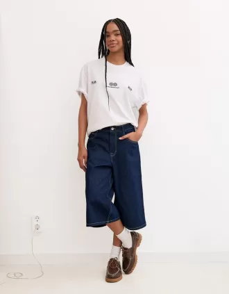 Bermuda larghi in denim