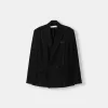 Blazer da abito oversize in raso