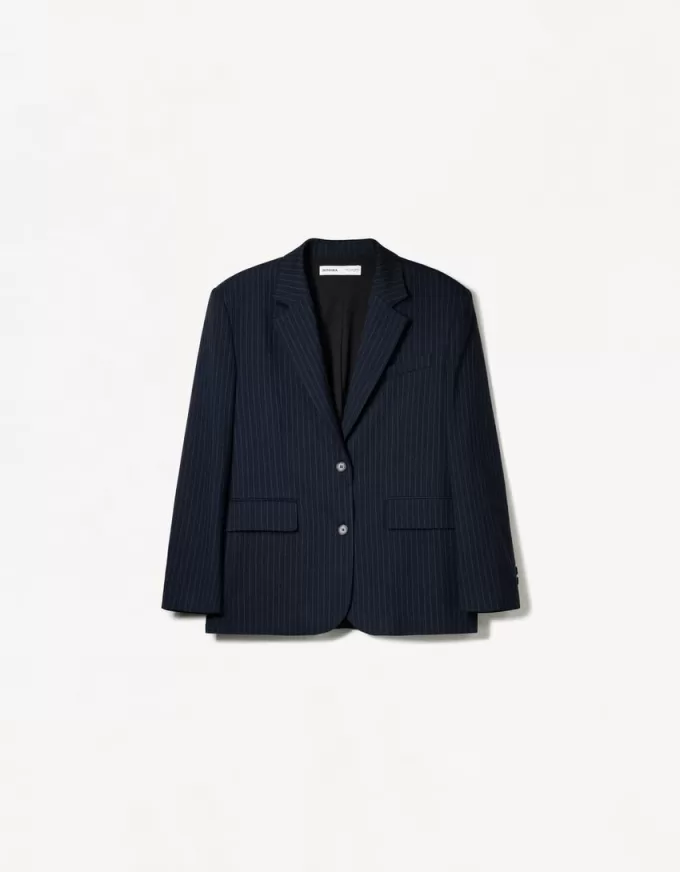 Blazer gessato oversize Blazer gessato oversize