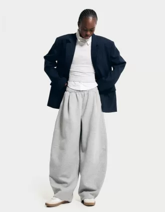 Blazer gessato oversize