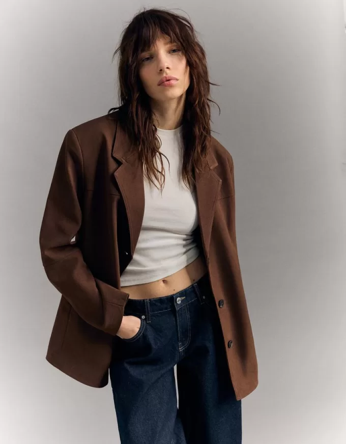 T-shirt a maniche corte con scollo rotondo