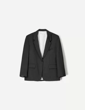 Blazer oversize chiazzato