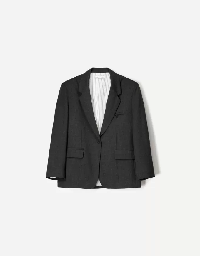 Blazer oversize chiazzato