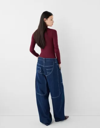 Body a maniche lunghe e collo alto