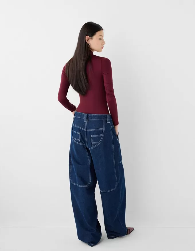 Body a maniche lunghe e collo alto