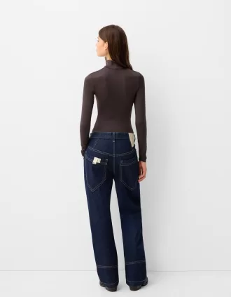 Body a maniche lunghe e collo alto