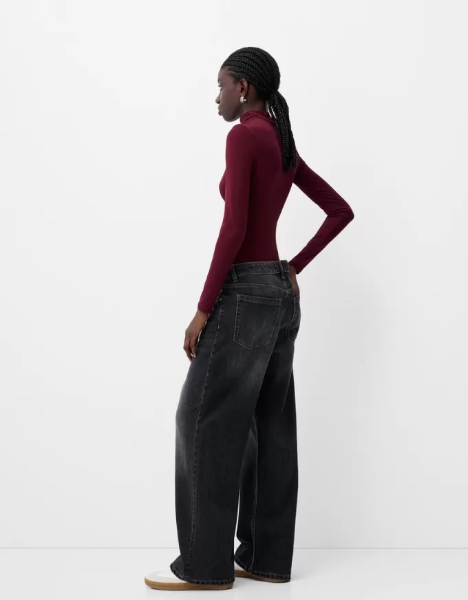 Body a maniche lunghe e collo alto