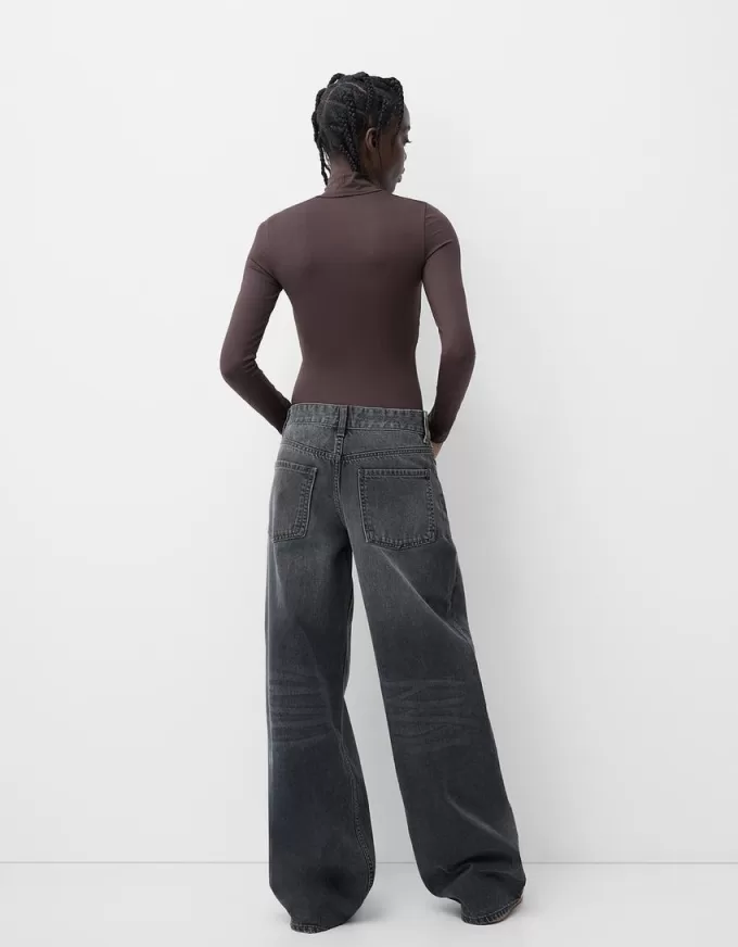 Body a maniche lunghe e collo alto