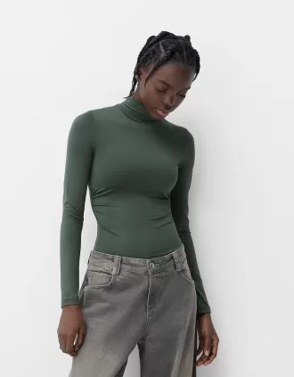 Body a maniche lunghe e collo alto