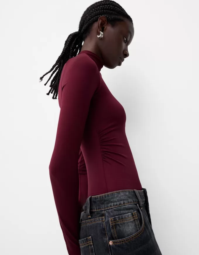 Body a maniche lunghe e collo alto