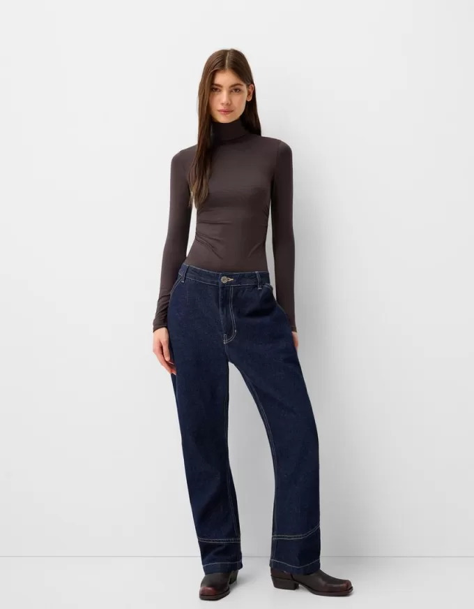 Body a maniche lunghe e collo alto