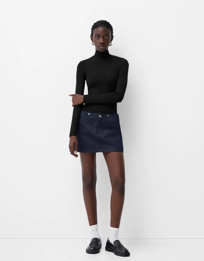 Body a maniche lunghe e collo alto