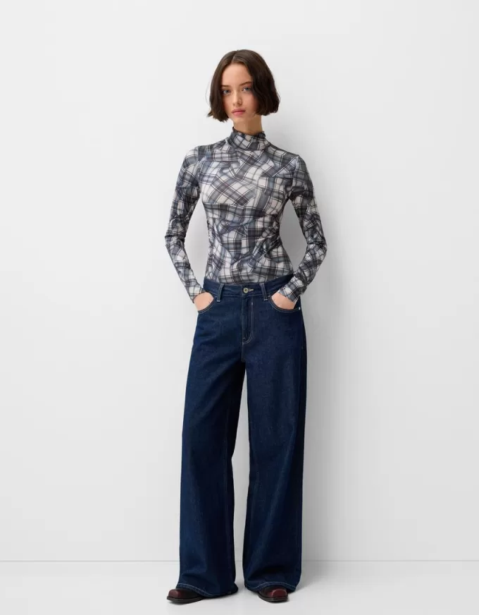 Body a maniche lunghe e collo alto